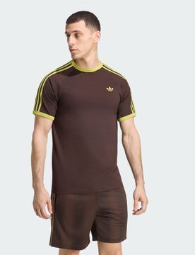 T-shirt 3-Stripes M Aurora Coffee / Preloved Lime
