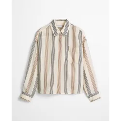 Blusa regular de suave fibra de ramio