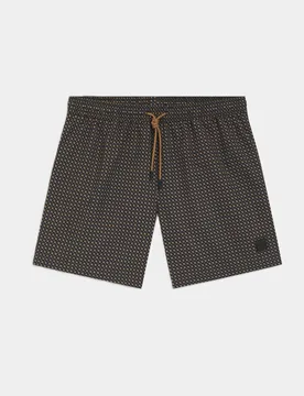 Costume da bagno con microstampa uomo nero - Hugo Boss - FashionsVida