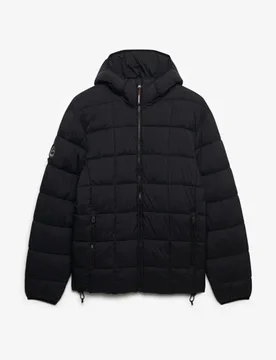 Superdry Herren Fuji Lite Steppjacke mit Kapuze Black - Größe: Xxl - 119.99 - FashionsVida