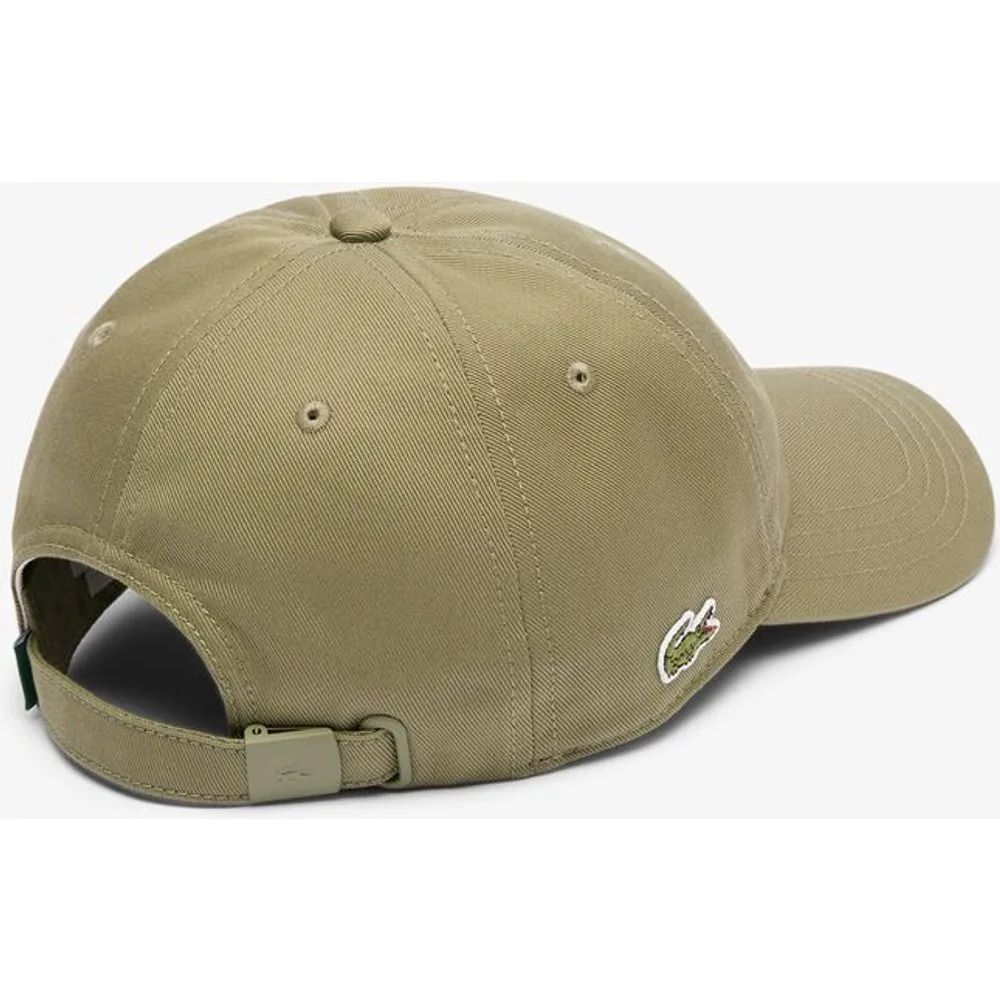 Gorra unisex en sarga de algodón ecológico - Lacoste - FashionsVida