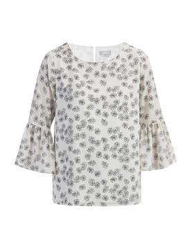 Usha Blusa negro / blanco lana