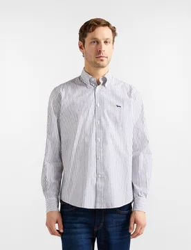 Harmont&blaine camicia a righe e micro fantasia uomo blu navy - Harmont & Blaine - FashionsVida