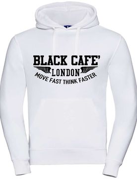 Felpa London 2.0 Con Cappuccio Stampata Bianco Ne taglia XL