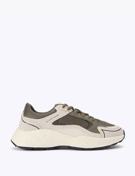 Colour Block Lace Up Trainers Beige male - Kurt geiger - FashionsVida
