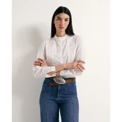 Sfera - Camisa plumeti puntilla
