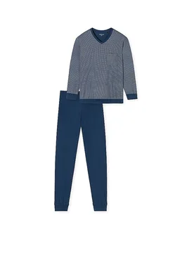 Pyjama blau dunkelblau 48 herren - Schiesser - FashionsVida