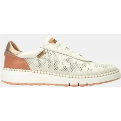 Zapatillas de piel de mujer de piel en color Marrón