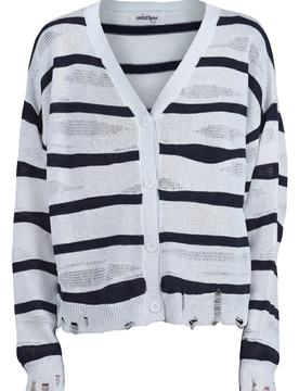 Cardigan - 470766 - Bianco/Blu