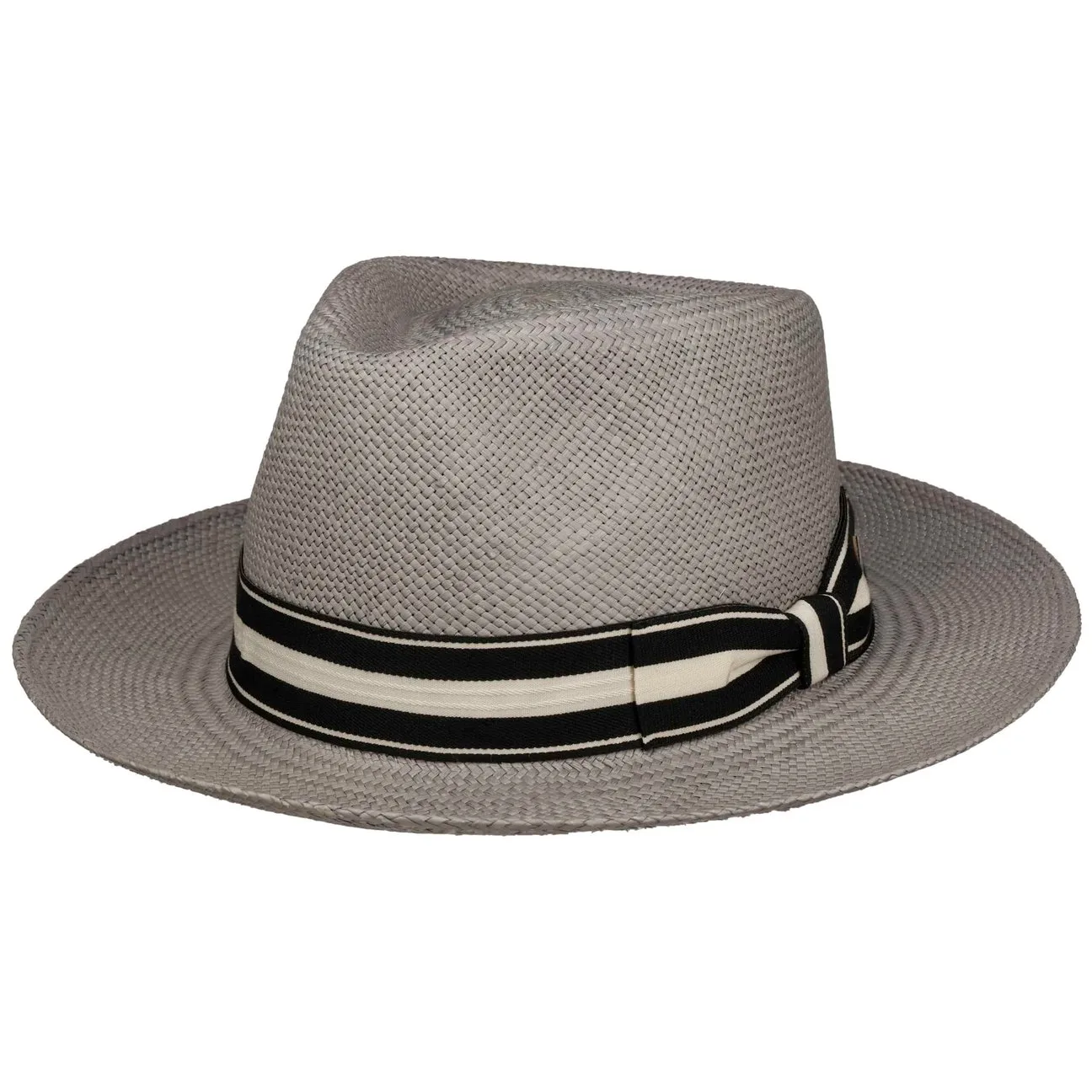 Revallo Fedora Panama Hat by - grey - Size: L (59-60 cm) - JJ Hats - FashionsVida