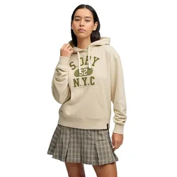 Sweat à Capuche Vintage Prep Chenille Oatmeal S