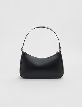 Schultertasche mit langer Kette Schwarz OS