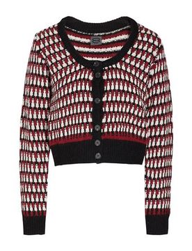 Strickjacke Damen Schwarz XXL Damen