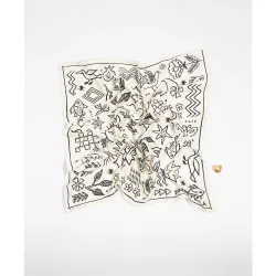 Charm bolso pañuelo motivos sketch