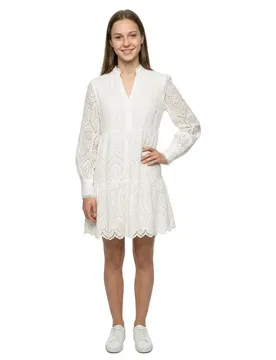 Vestito A Maniche Lunghe Holi Star White S