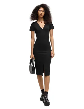 Hugo Robe Midi à Manches Courtes Kalamara 3 10251608 Black 40