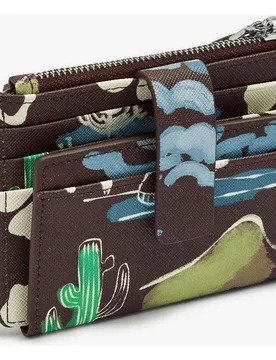 Tarjetero de mujer pequeño con cierre de cremallera y estampados - Parfois - FashionsVida