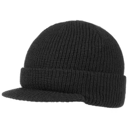 Cap Styler Peaked Beanie - black - Female - Size: One Size
