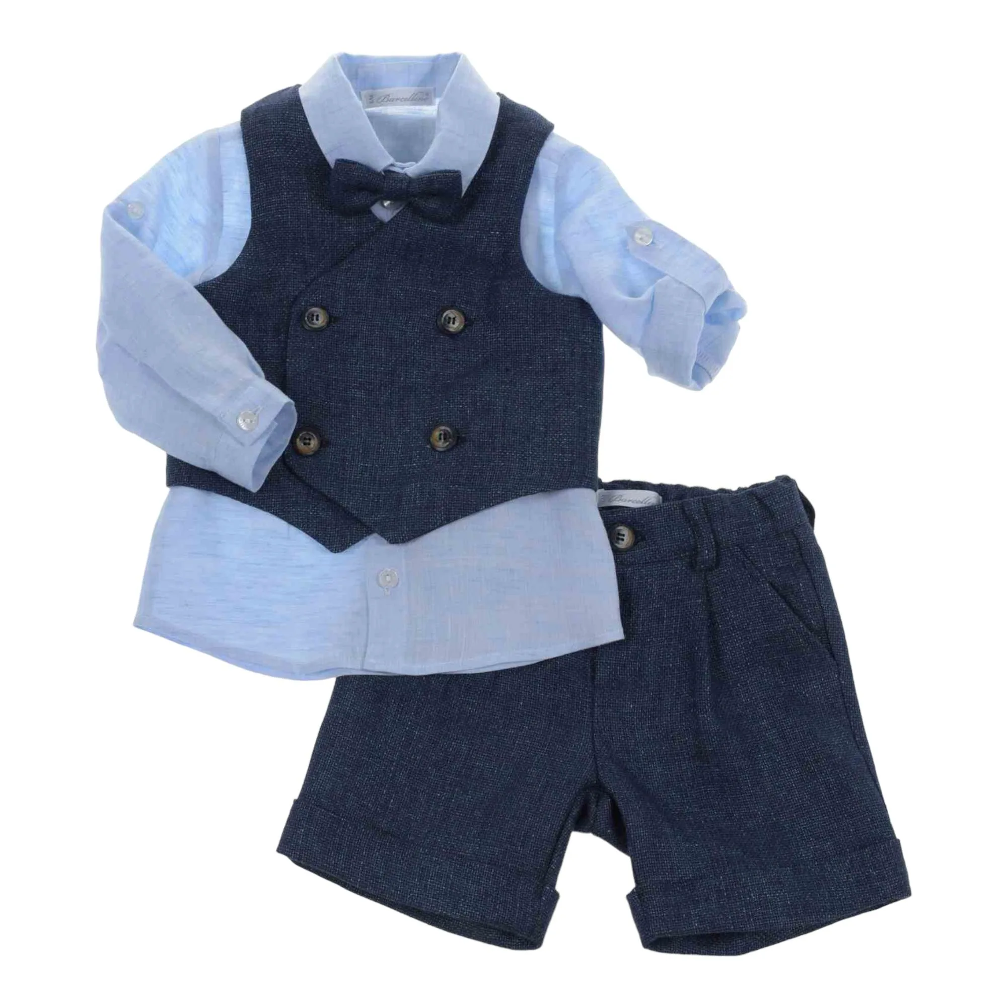 Completo 4 Pz. Blu/celeste 100509 - BARCELLINO - FashionsVida