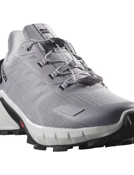 Supercross 4 Trail Running Shoes Alloy / White / Black UK 11 Men - Salomon - FashionsVida