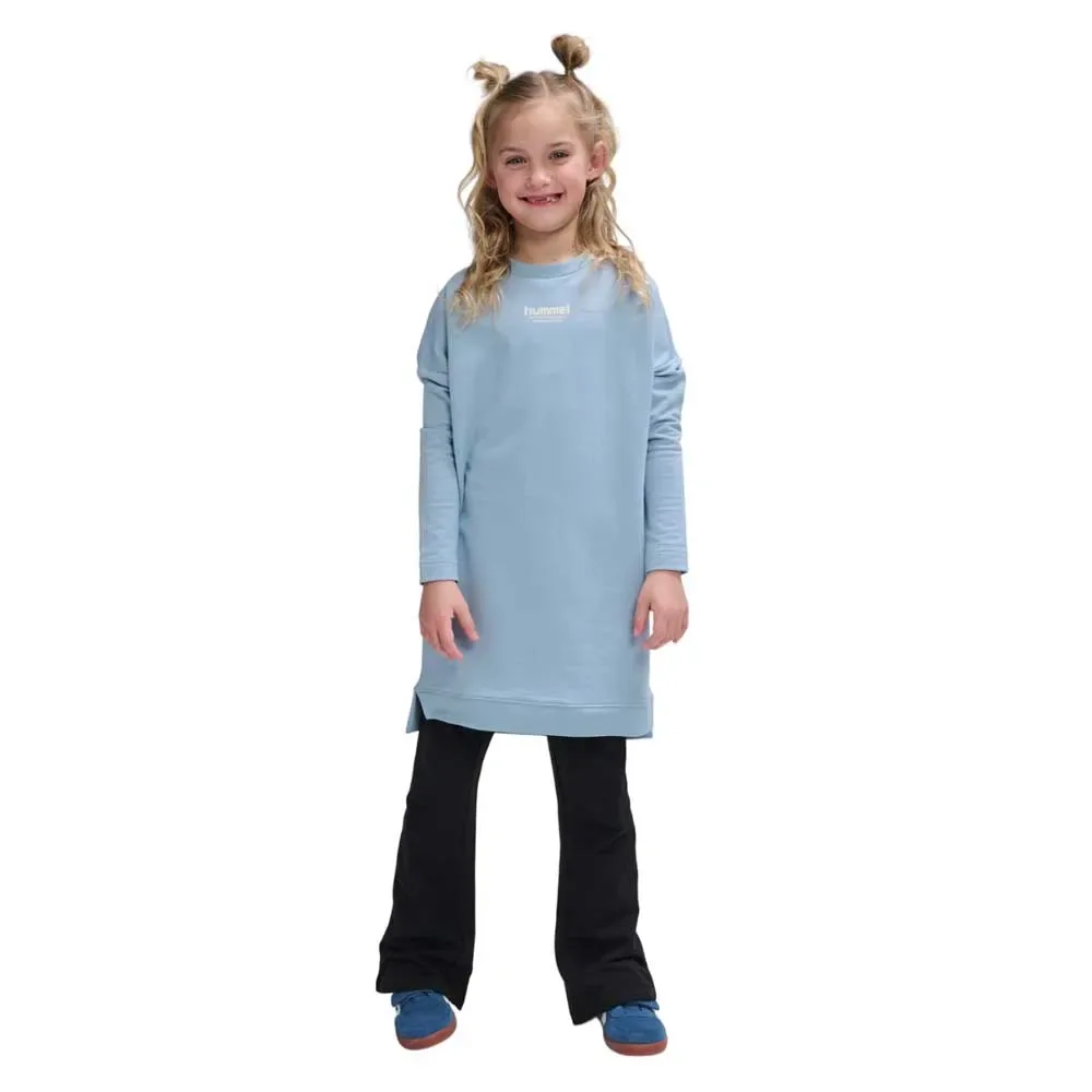 Vestito A Maniche Lunghe Zippi Ashley Blue 134 cm - Hummel - FashionsVida