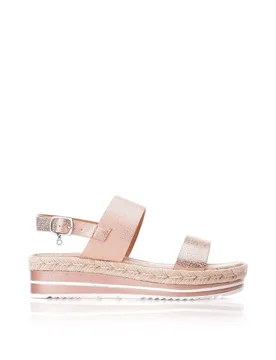 Women's 'Periso' Porvair Flatforms in Rose Gold Size: 8 - Rose Gold - Size: 8 - Moda in Pelle - FashionsVida
