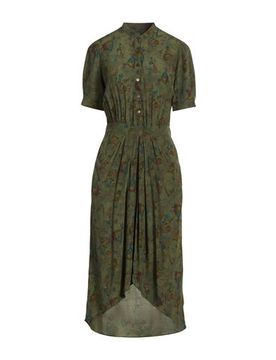 Vestido midi Mujer Verde oscuro XS Mujer