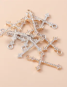 Pcs 18x31mm Cute Crystal Alloy Cross Charms Pendants for Jewelry Making Drop Earrings Necklaces DIY Crafts Jewelry Accessories - Aliexpress - FashionsVida