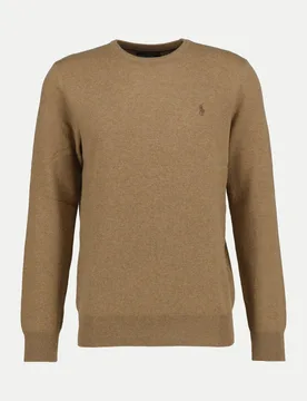 Polo Strickpullover aus Merinowolle Braun XXL - Ralph Lauren - FashionsVida