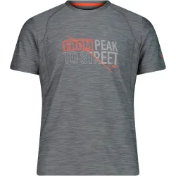 Man t-shirt camiseta montaña manga corta hombre Gris (56)