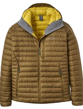 Doudoune chaude en duvet - Microlight Alpine Jacket Oak - Taille M - Marron - Rab - FashionsVida
