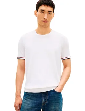 T-shirt à Manches Courtes Mw0mw42676 White XL - Tommy hilfiger - FashionsVida