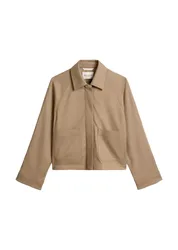 WOVEN INDOOR JACKET, COLLAR, CUFFS, female