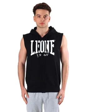 Sweat-shirt à Zip Big Logo Sleeveless Black / White 2XL