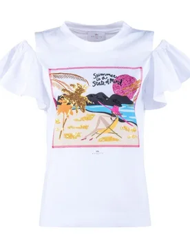 T-shirt Donna Nenette DIPLOMATIC - NENETTE - FashionsVida
