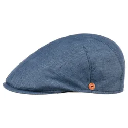 Sidney Linen Flat Cap by - blue - Unisex - Size: 61 cm