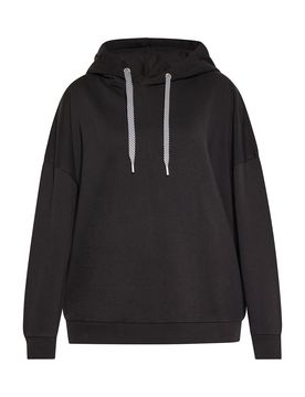 SANIKA Sudadera negro / blanco