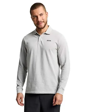 Deck Long Sleeve Polo Refurbished Glacier Grey 2XL Men - SLAM - FashionsVida