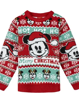 Cerda Pull Knitted Christmas Mickey Red 6 Années Garçon - Disney - FashionsVida