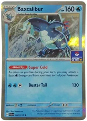 Pokemon SV Paldea Evolved 060/193 Baxcalibur (TCG Gym Stamp Holo)