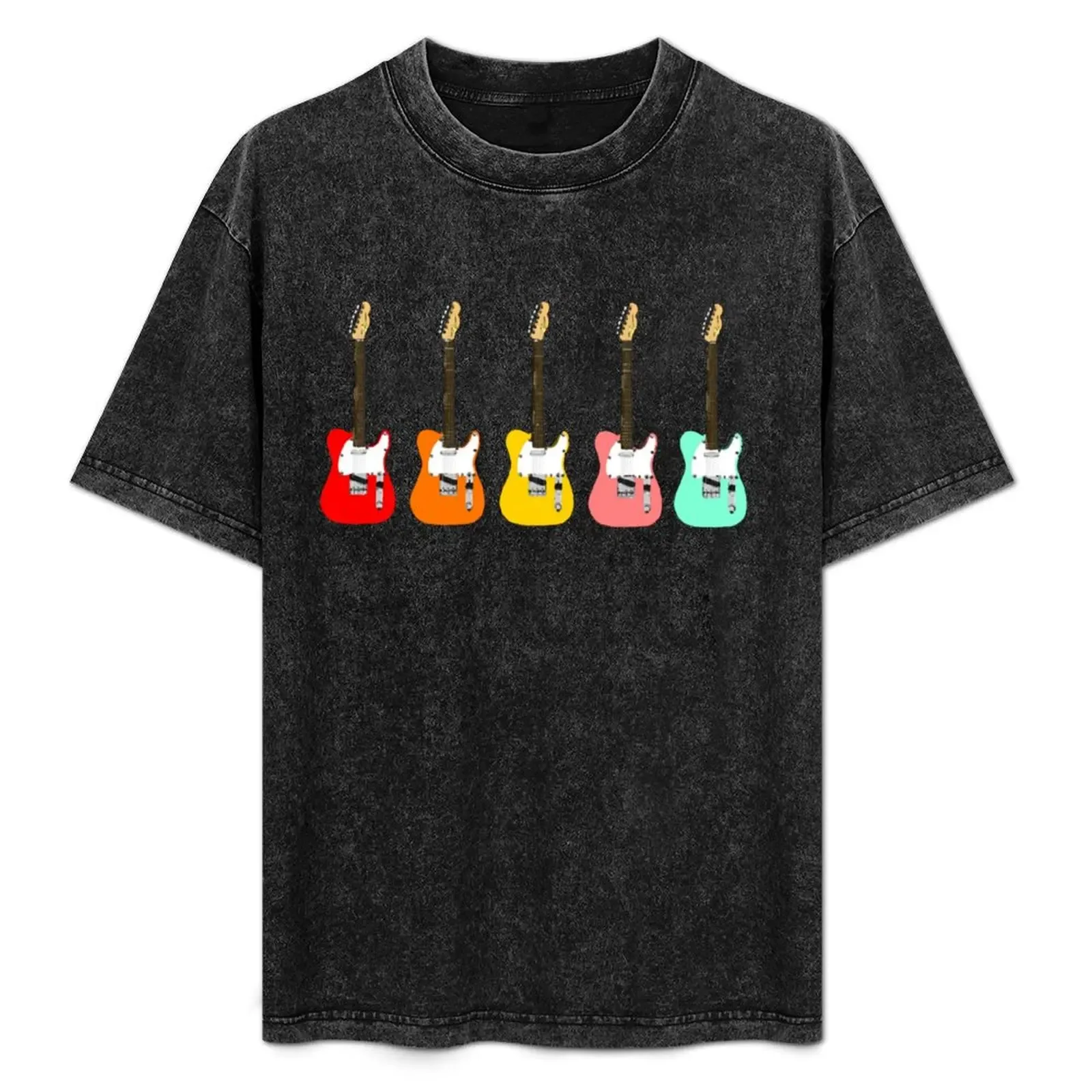 Telecaster Electric Guitars T-Shirt Plus Size Basic Short Sleeve Top - Aliexpress - FashionsVida