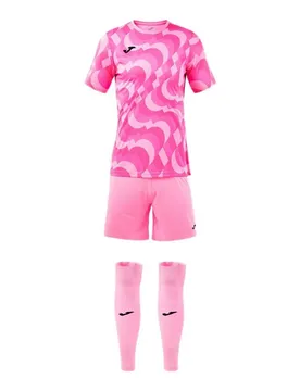 Ensemble à Manches Courtes Area Fluor Pink S