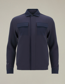 Camicia overshirt uomo navy blue