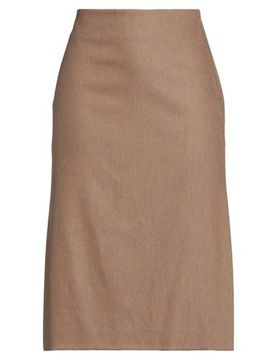 Falda midi Mujer Camel 38 Mujer