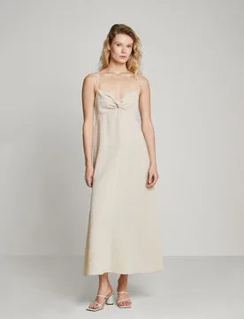 Vestido midi con escote sirena - Trucco - FashionsVida