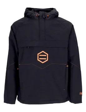 Giaccone Infilabile Uomo Anorak Jacket Black/orange - DOLLY NOIRE - FashionsVida