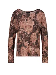 T-shirt à manches longues marron 44