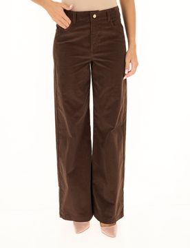 Pantalone wide leg MARRONE 40