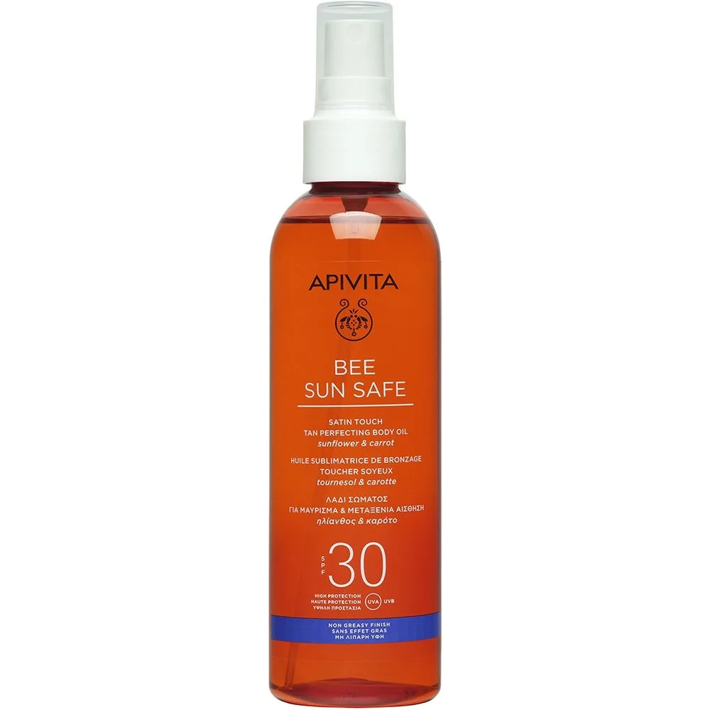 Aceite Corporal para un Bronceado Perfecto SPF30 - Apivita - FashionsVida