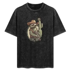 Sloth cowboy T-Shirt Large Size Basic Casual T-Shirt